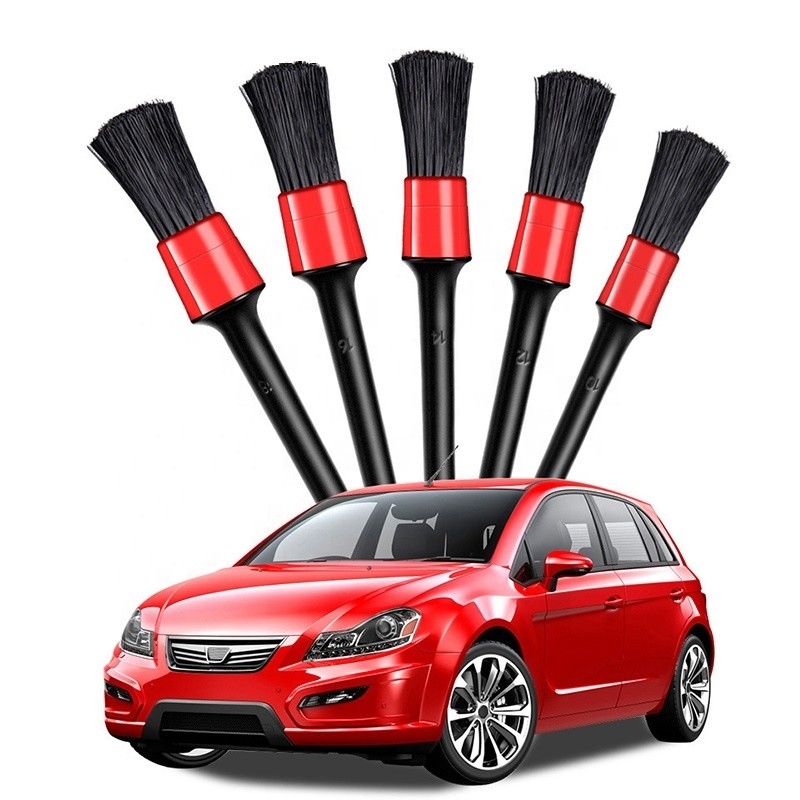 5 Different Sizes Car Detailing Brush Car Cleaning Tools Kit