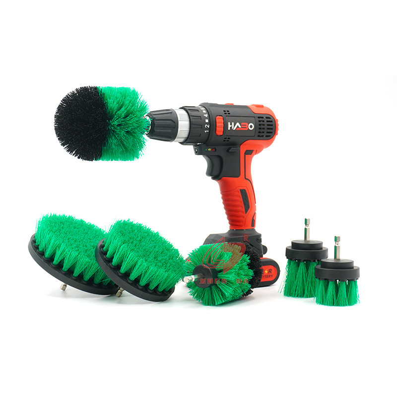 6 Pcs Drill Power Scrubber Brush Set For Household Cleaning