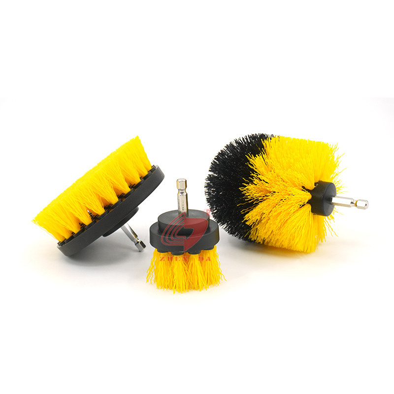 3Pcs Drill Cleaning Brush Power Scrubber Set For Car Household
