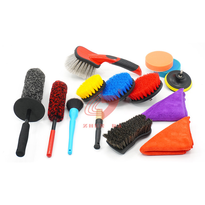 Cordless Electric Drill Cleaning Brush 14pcs Customized For Car